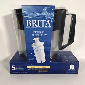 Brita Soho 5-Cup Black Water Pitcher with 1 Advanced Filter - NEW & SEALED - Picture 1 of 11