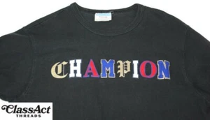 Vintage Champion T Shirt Men’s Cotton Patches Light blue Tag Sz L - Picture 1 of 7