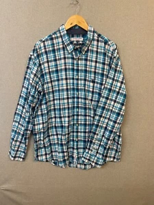 2x US Polo Assn Mens XL Blue Red Long Sleeve Plaid Check Casual Button Up Shirt - Picture 1 of 11