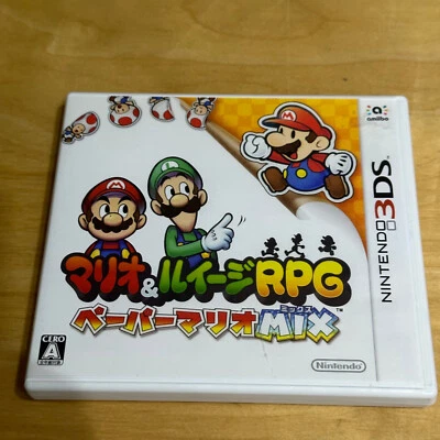 JAPANESE Nintendo 3DS - AYNJ- Mario & Luigi RPG Paper Mario MIX - Image 1 of 4