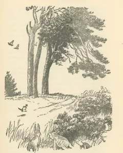 Impresión artística de Winnie-the-Pooh 1926 - Kanga and Baby Roo de Ernest H Shepard - Imagen 1 de 3