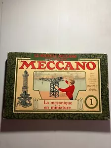 Meccano La Mecanique en Miniatur Spielzeug Antik #1 Eiffelturm in Box - Bild 1 von 13