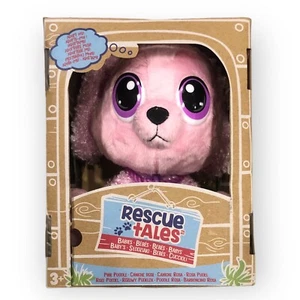 NEW - Rescue Tales Babies - Pink Poodle | Soft Cuddly Plush Pet Toy with Collar - Picture 1 of 2