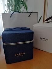 CHANEL Novelties Holiday Vanity Pouch Cosmetic Pouch Navy Blue Limited Edition