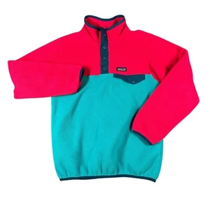 Patagonia Girls L 12 Common Threads Lightweight Synchilla Snap-T Pullover - Picture 1 of 10