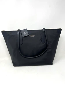 Bolso Grande Kate Spade Kitt Negro Nylon KF586 Little Better Top Cremallera $299 - Imagen 1 de 8