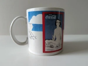 Vintage Coca Cola Beach Scene Through The Years Coffee Mug Tea Cup 1990 - Picture 1 of 4