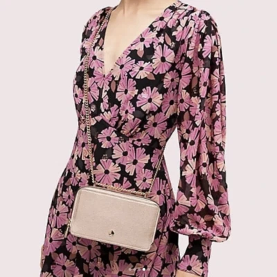 Bolso Bandolera Convertible Kate Spade Izzy Nuevo con Etiquetas $250 - Cadena Oro Rosa Foto 1 de 4