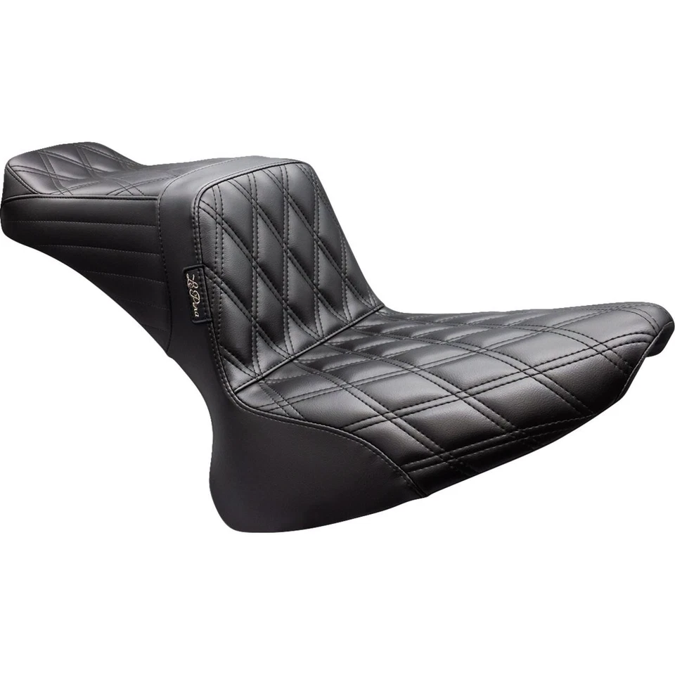 Asiento trasero doble diamante LX-580DD 2000-2017 para Harley FL/FX LE PERA Foto 1 de 1