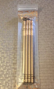Luxie Luminous 4 Piece Gold Glitter Eye Makeup Brush Set New In Package +FREE🎁 - Picture 1 of 9