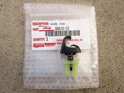 适合:16 - 23 丰田 TACOMA SUN VISOR HOLDER 夹数量 1 原始设备制造商全新黑色 — 第 1/4 张图片