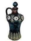 Royal Doulton Stoneware Bottle 1786 antique vtg England 10" floral decanter vase