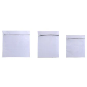 3Pcs 3Size Nylon Zipped Underwear Socks Laundry Washing Bag Net Mesh Bag - Picture 1 of 14