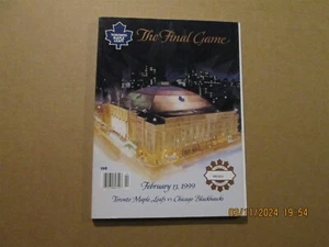 NHL Toronto Maple Leafs Vintage 1999 The Final Game Numbered Hockey Program - Picture 1 of 2