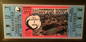 1979 Cotton Bowl REPLICA ticket - Notre Dame vs Houston - Joe Montana - Picture 1 of 3