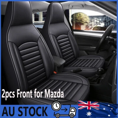 Luxury PU Leather Front Car Seat Cover Full Set Cushion For Mazda CX3 CX5 CX7 AU - image 1 of 4