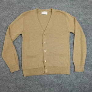 Vintage Jantzen Cardigan Sweater Mens Large Made In USA Knit Grandpa Kurt Grunge - Picture 1 of 14