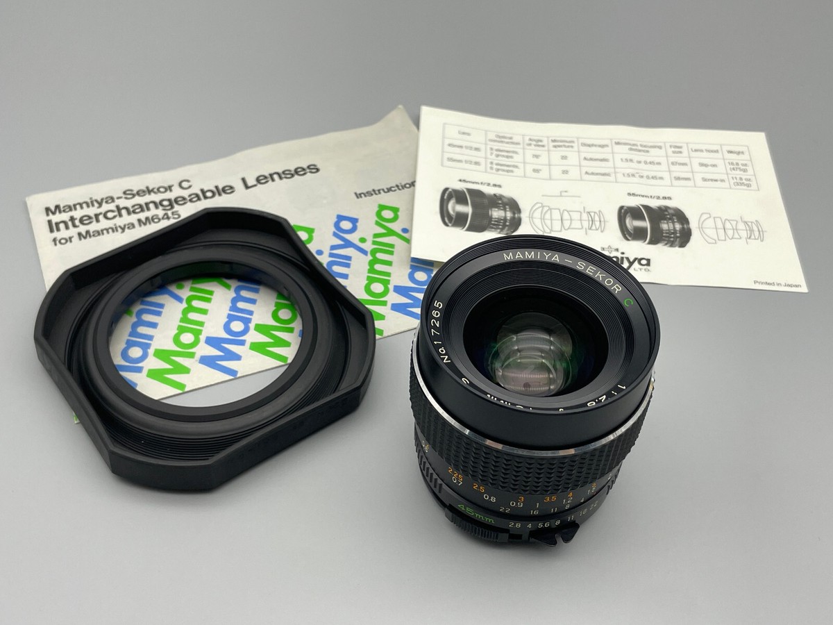 MAMIYA M645 +SEKOR C 1:2.8 45mm 完動品 #l29
