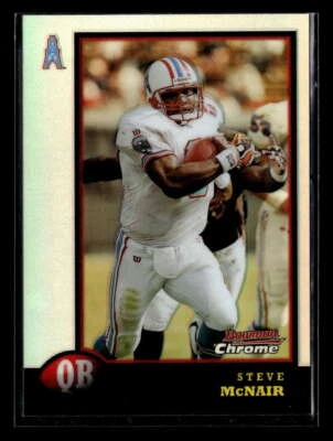 1998 Bowman Chrome Steve McNair Refractor #37 Tennessee Oilers UX601 - Image 1 of 2