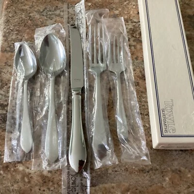 Towle Stainless BOSTON ANTIQUE 5 Piece Place Setting  18/8 Japan Flatware Unused - Image 1 of 4