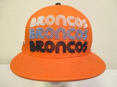 NFL Denver Broncos Era 59Thirty Flat Bill Gorra Sombrero "BRONCOS BRONCOS BRONCOS" Foto 1 de 4