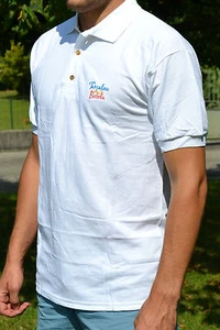 POLO BLANC UNISEXE Brodé TAMALOU NEUF IDÉE CADEAU DÉPART RETRAITE Taille 4XL - Picture 1 of 5