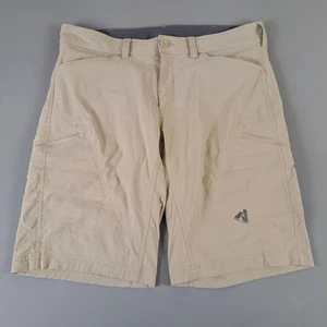 Eddie Bauer Shorts Men's Sz 36x12 Tan Cargo First Ascent Outdoors Hiking Fishing - Picture 1 of 8