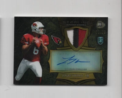 LOGAN THOMAS 2014 BOWMAN STERLING FÚTBOL NOVATO PARCHE AUTÓGRAFO #D/99 AUTOMÁTICO Foto 1 de 2