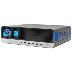 HP Prodesk 800 G3 i3 16GB 240GB 1TB HDD Win 10 SFF Mini PC Starr Desktop Dvd-Rw - Bild 1 von 5