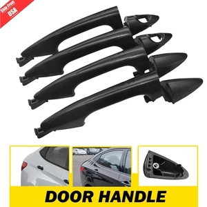 Juego de manijas de puerta exterior exterior de coche negras aptas para Hyundai Accent 2012-17 - Imagen 1 de 20