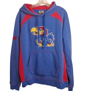 Sudadera con capucha vintage Kansas Jayhawk para hombre talla L KU Coliseo   - Imagen 1 de 6