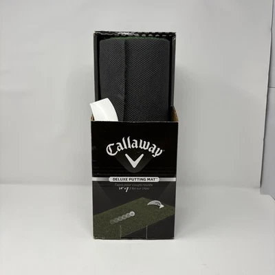Callaway 8 Ft. Indoor Putting Mat Golf Deluxe Practice 14"x8’ Movable Cup Office - Image 1 of 4