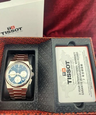 LNIB Tissot PRX Chronograph Mens Automatic Swiss Watch w/ Box T137.427.11.041.00 - Image 1 of 4