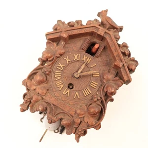 Lux Pendulette Novelty Clock with Red Bobbing Bird - XC393 - Picture 1 of 3
