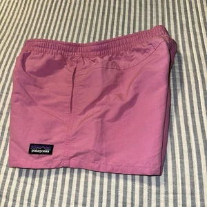 Patagonia Shorts Girls Large Pink Nylon Elastic Waist Drawstring Lightweight - Picture 1 of 8