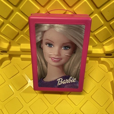 Vintage Barbie Doll Pink Storage Carrying Case Trunk with Handle 2001 Mattel S7 - Image 1 of 4