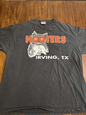 Camisa vintage Hooters Restaurant 1997 Irving TX para hombre XXL Foto 1 de 4