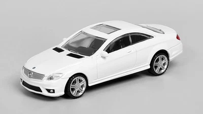 Auto pressofusa Rastar Mercedes Benz CL63 AMG bianca scala 1:43 4 pollici... - Immagine 1 di 4