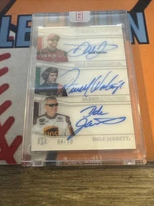 2023 National Treasures Earnhardt Jr. Jarrett Waltrip #TWS-88 8/10 Triple Auto - Picture 1 of 4