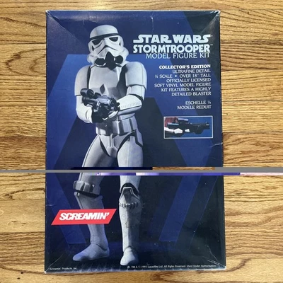 Screamin' 1:4 Scale Star Wars Stormtrooper Vinyl Model Figure Kit UNUSED - Image 1 of 4