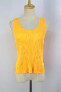 [US-Tarif enthalten] PLEATS PLEASE orange ärmelloses Tanktop 072 4279 - Bild 1 von 6