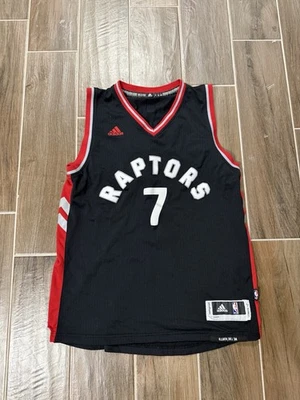 Camiseta Adidas Auténtica Toronto Raptors Kyle Lowry #7 Negra Talla Adulto Mediana Foto 1 de 4