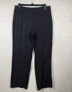Pantalones a lunares Chico's Travelers Collection talla 1 (US 10) pierna recta relajada - Imagen 1 de 14