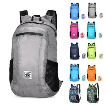 Daypack Wasserdichter Rucksack faltbar Outdoor Sporttasche Ultraleicht Backpack - Bild 1 von 4