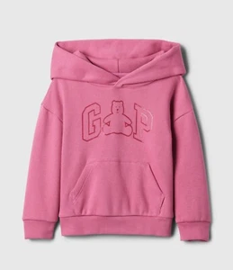 babyGap Toddler Pink Long Sleeve  Brannan Bear Logo Pullover Hoodie  Size 4T - Picture 1 of 1