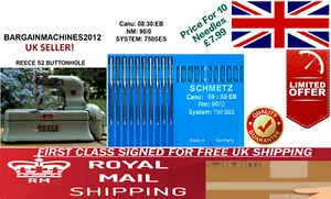 REECE S2 SCHMETZ CANU:08:30EB 750SES S=90/0 B/LOCH INDUSTRIE NÄHMASCHINE NADEL - Bild 1 von 3