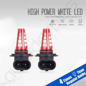 For 2PC White HB3 48SMD 9005 Driving DRL Light Bulbs Exterior Light Replacement - Picture 1 of 8