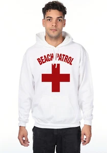 Beach Patrol Hoodie Mens Lifeguard Sweatshirt Sweats Sweat Shirt Gifts Gear - Picture 1 of 1