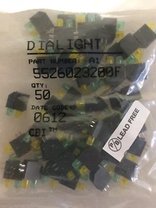 552-6023-200F DIALIGHT LED CBI 4MM BI-LVL FLAT GRN/YLW ROHS 10 PIECES - Picture 1 of 1