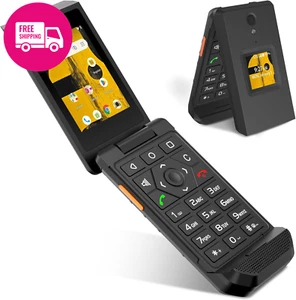 S22 Smart Flip Phone Unlocked, 2.8" Touchscreen, 16GB, Android 11, IP68, 4G LTE - Picture 1 of 12